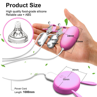Triple Bunny- Rechargeable Vibrating Nipple Clamps and Clitoral Egg Bullet Nipple Clamps Scandals